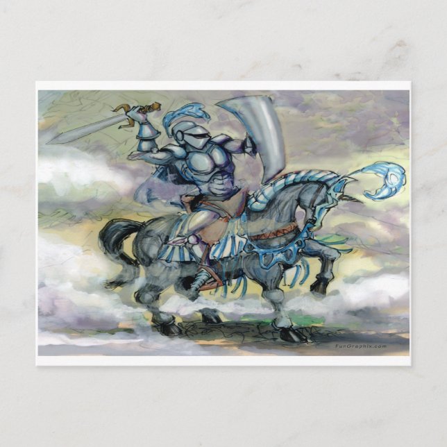 Knight n Dragon Postcard (Front)