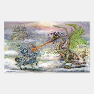 Knight n Dragon Sticker