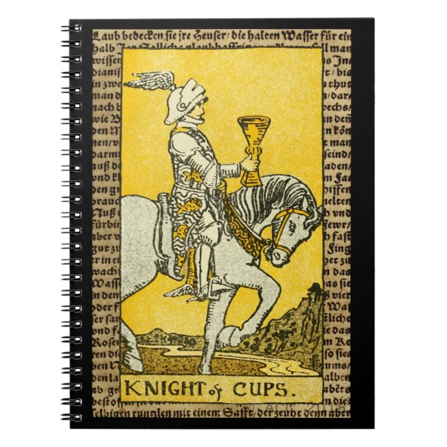 Knight of Cups Tarot Notebook (Front)