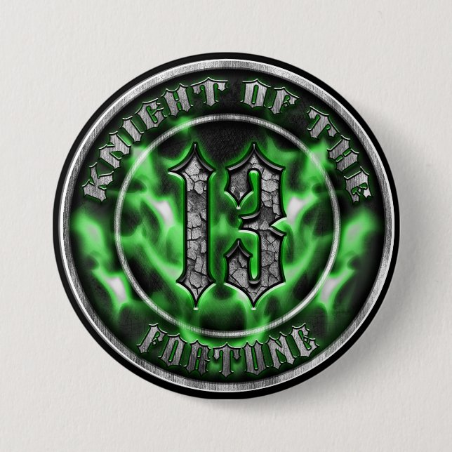 Knight of The Fortune 3 Inch Round Button (Front)