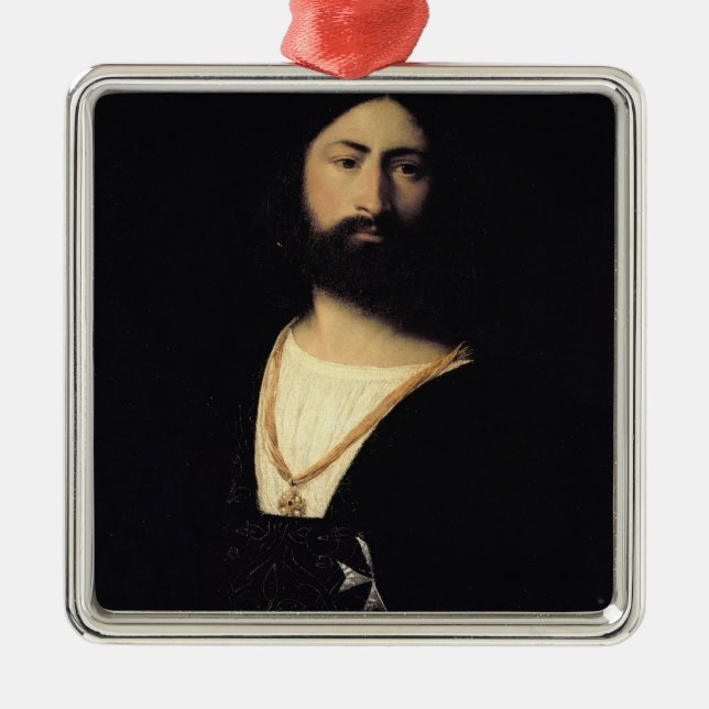 Knight of the Order of Malta Metal Ornament (Front)