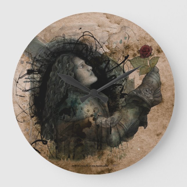 Knight of the Rose Large Clock (Front)