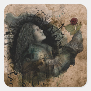 Knight of the Rose Square Sticker