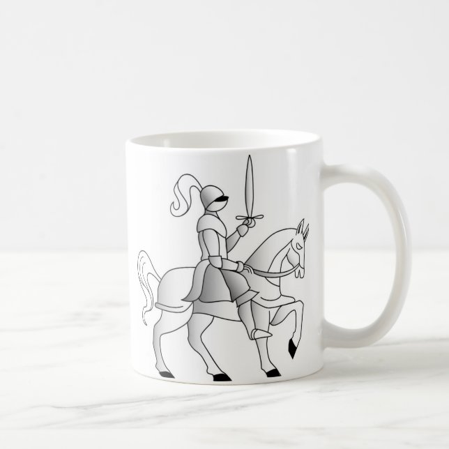Knight On Horseback Coffee Mug (Right)