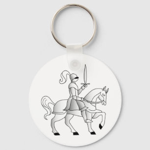 Knight On Horseback Keychain