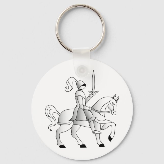 Knight On Horseback Keychain (Front)