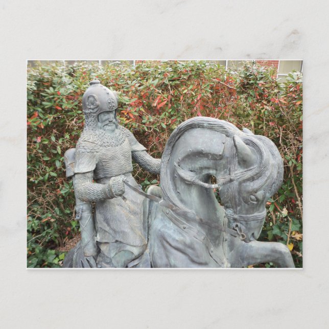 Knight On Horseback Postcard (Front)