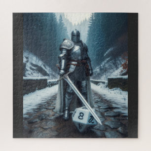 knight or paladin in full plate armour jigsaw puzzle