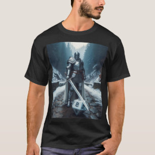 knight or paladin in full plate armour   T-Shirt