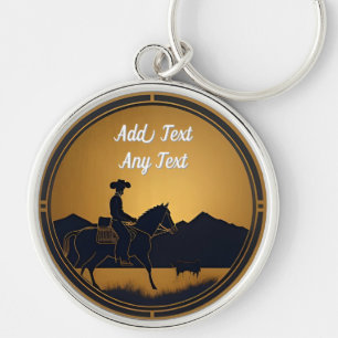 Knight Riding a Horse Keychain