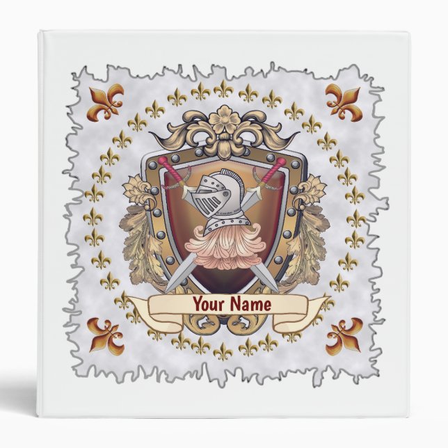 Knight Shield Surname Binder (Front)
