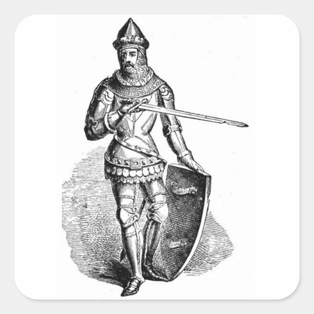 Knight Square Sticker (Front)