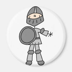 Knight Stick Figure Magnet