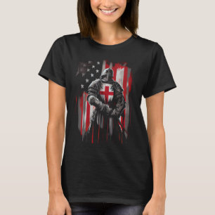 Knight Templar Christian Warrior Of God Crusader T-Shirt