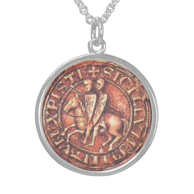 knights templar coin necklace