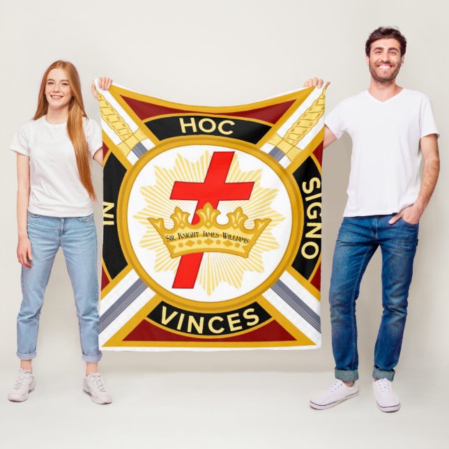 Knight Templar Fleece Blanket (In Situ)
