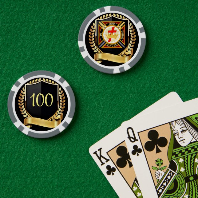 Knight Templar Poker Chips (Poker Table (Double))