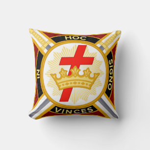Knight Templar Throw Pillow