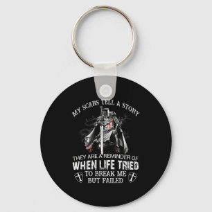 Knight Templar Warrior Christians My S Tell A Stor Keychain