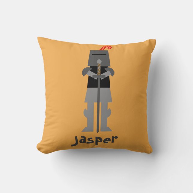 Knight Throw Pillow (Front)