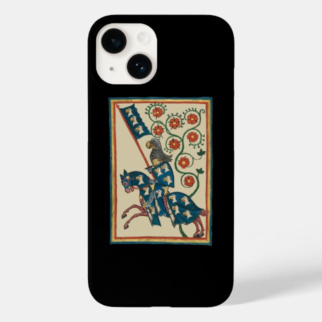 Knight With Eagle Heraldry, 14th Century Medieval Case-Mate iPhone Case (Back)