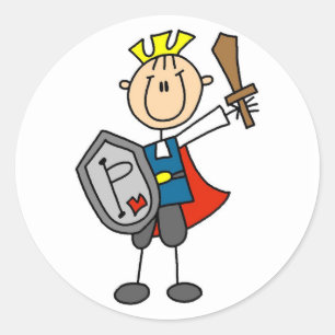 Knight with Sword Tshirts and Gifts Classic Round Sticker