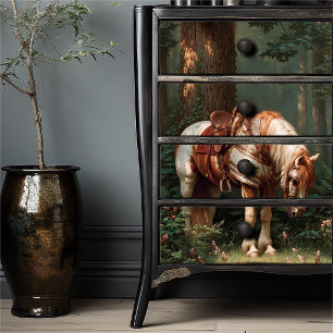 Knightcore Warhorse   Knight’s Horse in Forest Tissue Paper