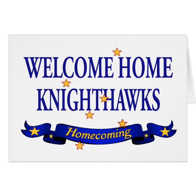 Knighthawks à la maison bienvenu (Devant horizontal)