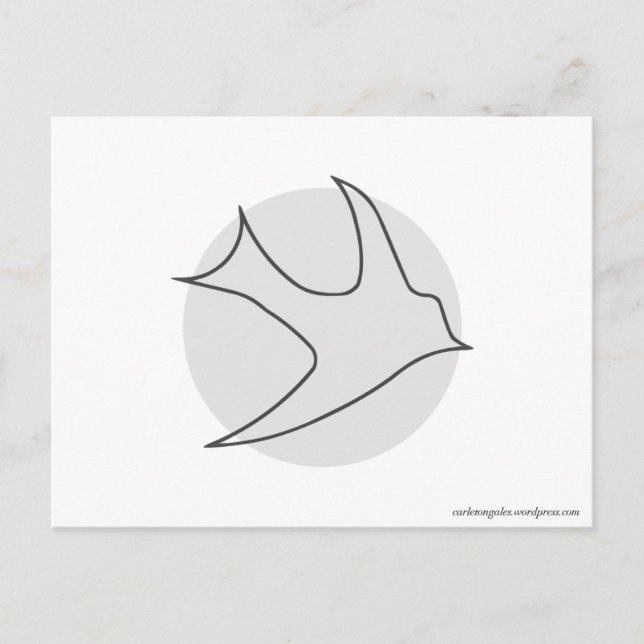 Knightingales Postcard (Grey) (Front)