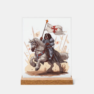 Knightly Newfoundland � Royal Dog Armour Acrylic Sign