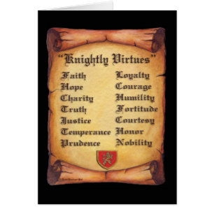 Knightly Virtues Scroll