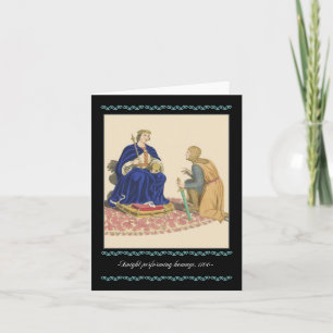 Knights and Armour Medieval Note Card, 1100 knight Card