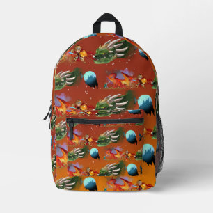 Knights and Dragons Printed Backpack