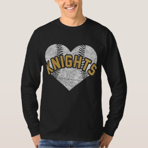 Knights Baseball Softball High School Team Mascot T-Shirt