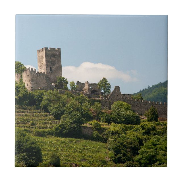Knight's Castle in Wachau Austria Tile (Front)