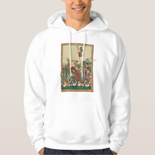 Knights Charging, 14th Century Codex Manesse Hoodie