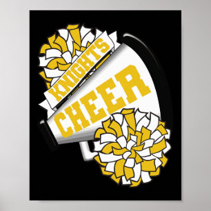 Knights Cheer Ck To School Cheerleading Spirit Gy Poster