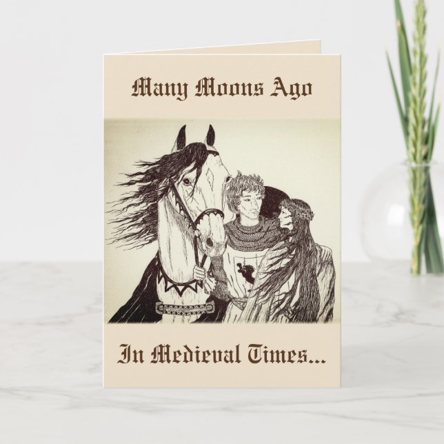"Knights Courted Maidens!" Card (Front)
