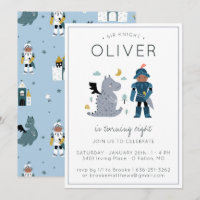 Knights & Dragons Party Invitation