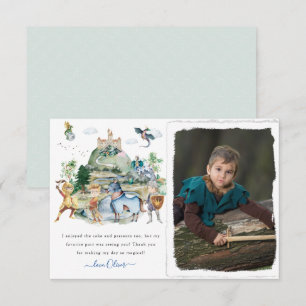 Knights & Dragons   Royal Medieval Birthday  Thank You Card