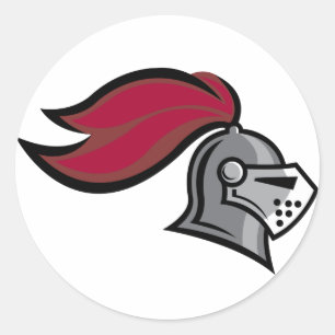 Knight's Helmet Classic Round Sticker