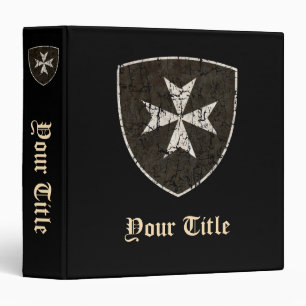 Knights Hospitaller Cross, Distressed Binder