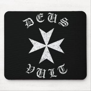 Knights Hostaller Maltese Catholic Christian Deus  Mouse Pad