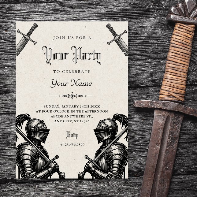 Knights medieval  invitation (Creator Uploaded)