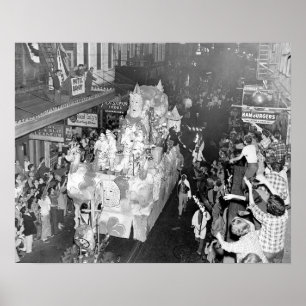Knights of Babylon New Orleans Mardigras 1955  Poster