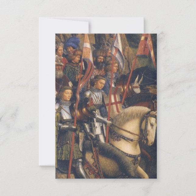 Knights of Christ (Ghent Altarpiece), Jan van Eyck Invitation (Front)