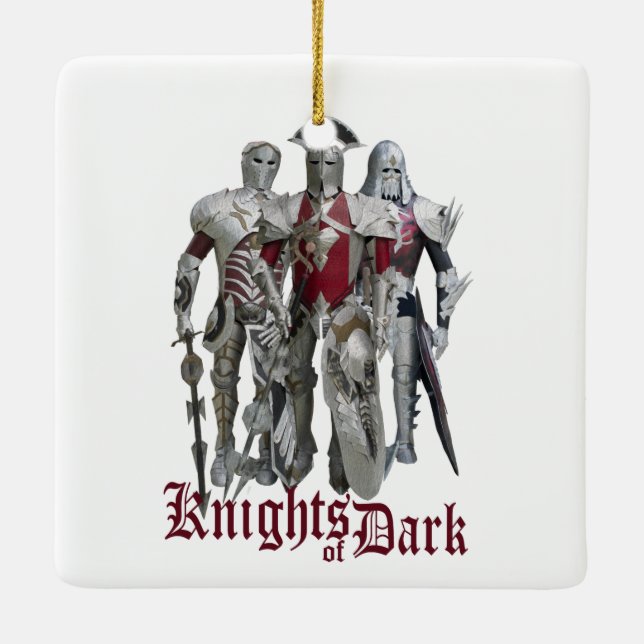 Knights of Dark Ceramic Ornament (Back)