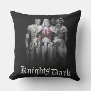Knights of Dark Throw Pillow