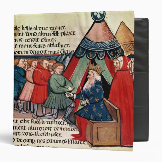 Knights pledging their allegiance binder (Front/Inside)