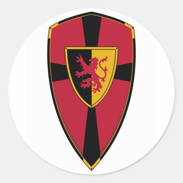 Knights Shield Sticker (Front)